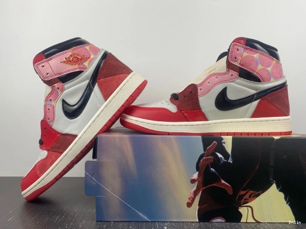 Bmlin shoes DV1748-601 1 Spider-Verse High Jordan the Across OG Spider-Man 0805